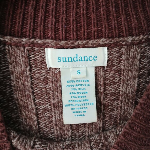 Sundance Women's Sweater Size Small Floral Embroidered Pullover Long Sleeve - Picture 4 of 14